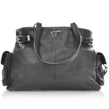 Prada Vitello Daino Shoulder Bag Nero Black 1 of 9