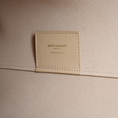 Saint Laurent Calfskin Large Shopping Tote Nude Powder 7 of 9
