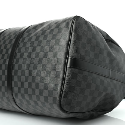 Louis Vuitton Damier Graphite Keepall Bandouliere 55 10 of 15