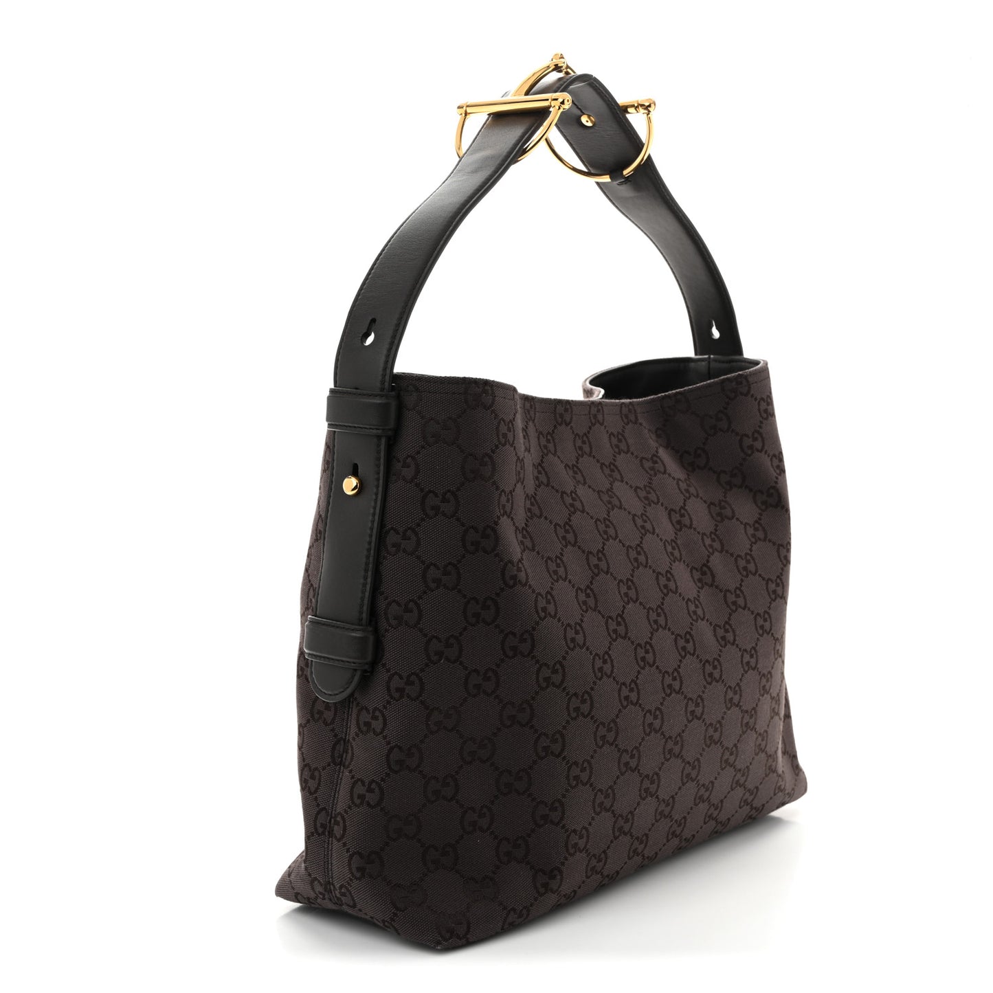 GG Supreme Monogram Large Beatrix Tote Dark Brown