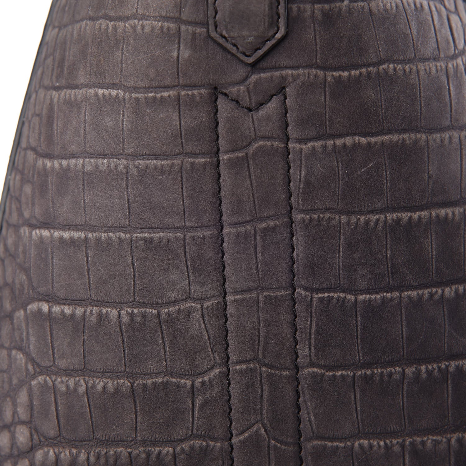 Givenchy Nubuck Crocodile Embossed Medium Antigona Washed Black 21 of 35