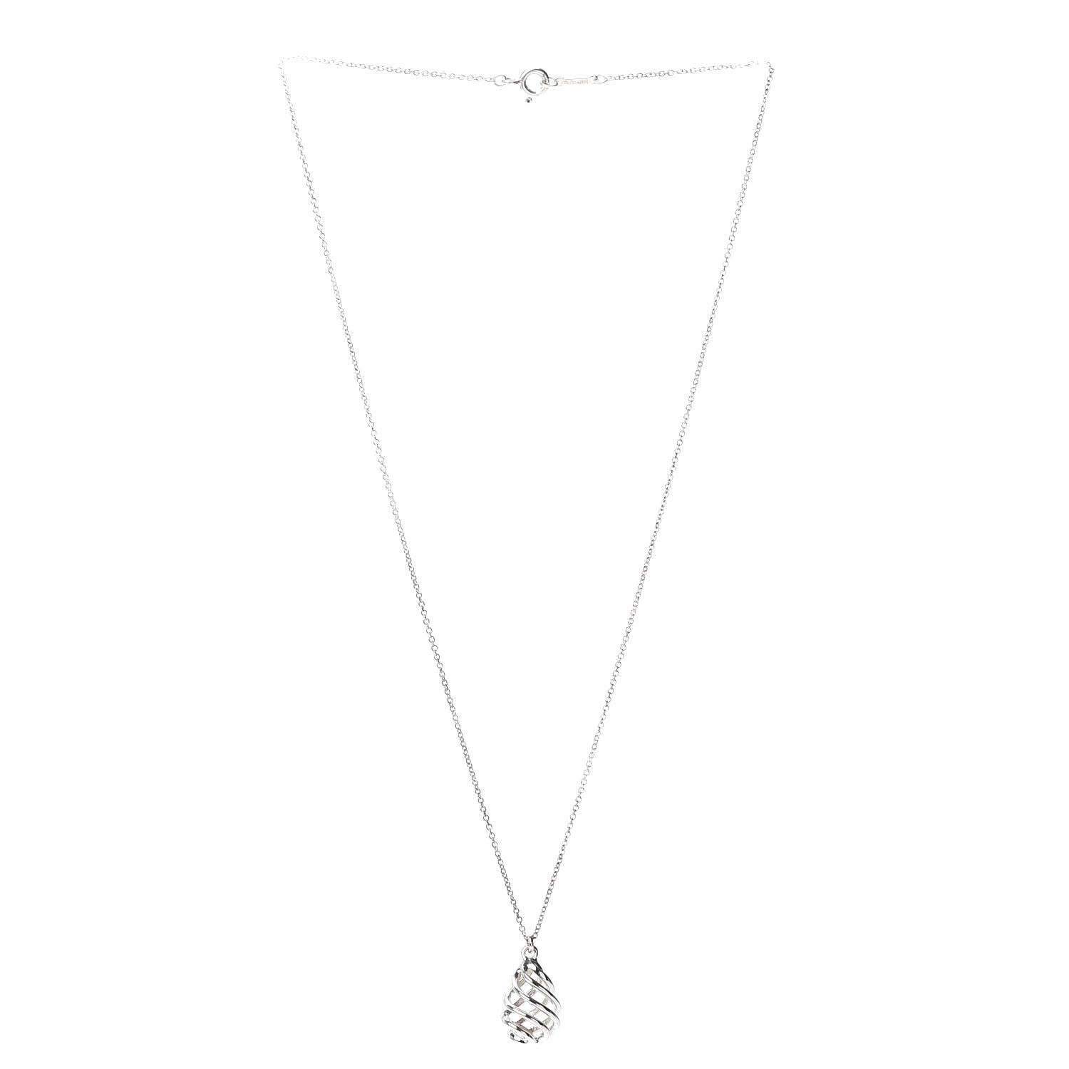 Tiffany Sterling Silver Paloma Picasso Venezia Luce Pendant Necklace 3 of 4