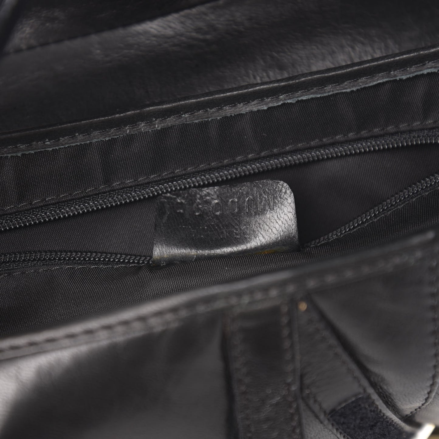 Calfskin Saddle Bag Black