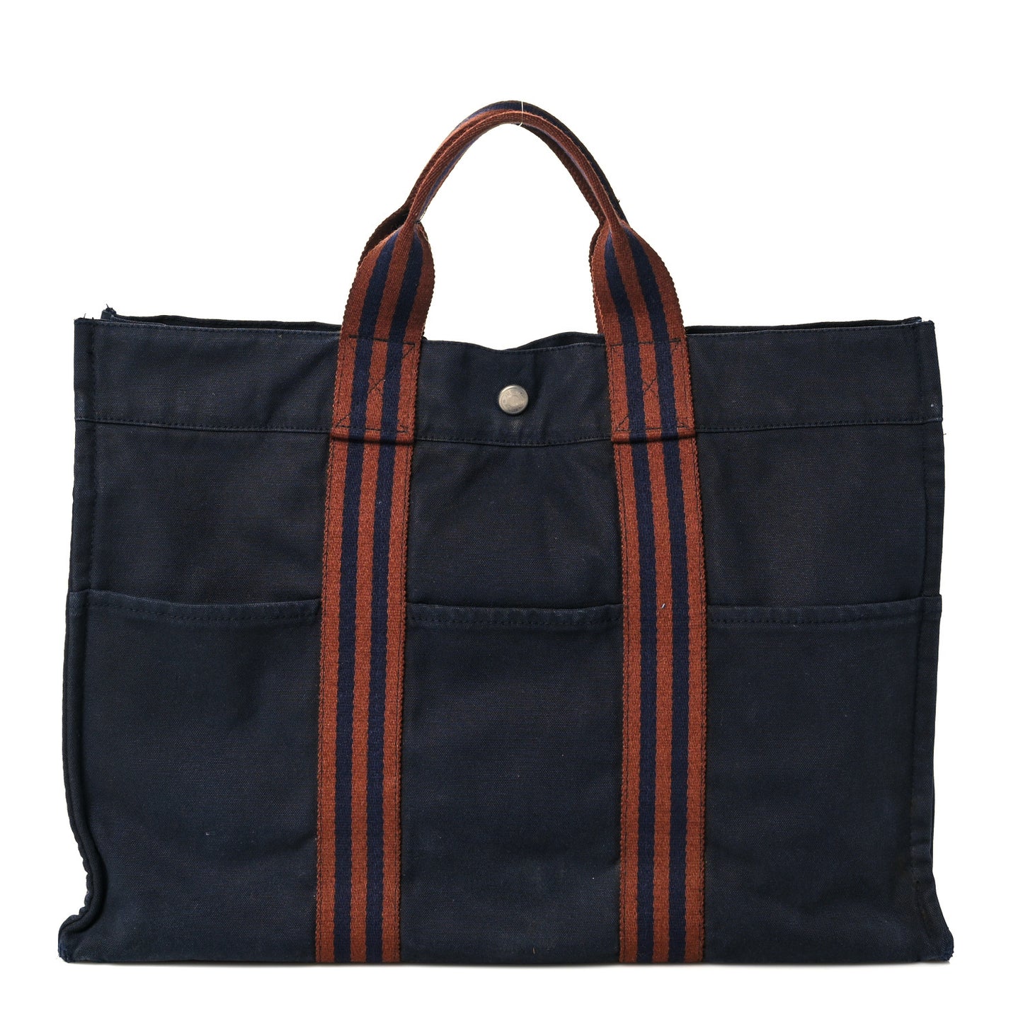 Canvas Herline Tote MM Navy