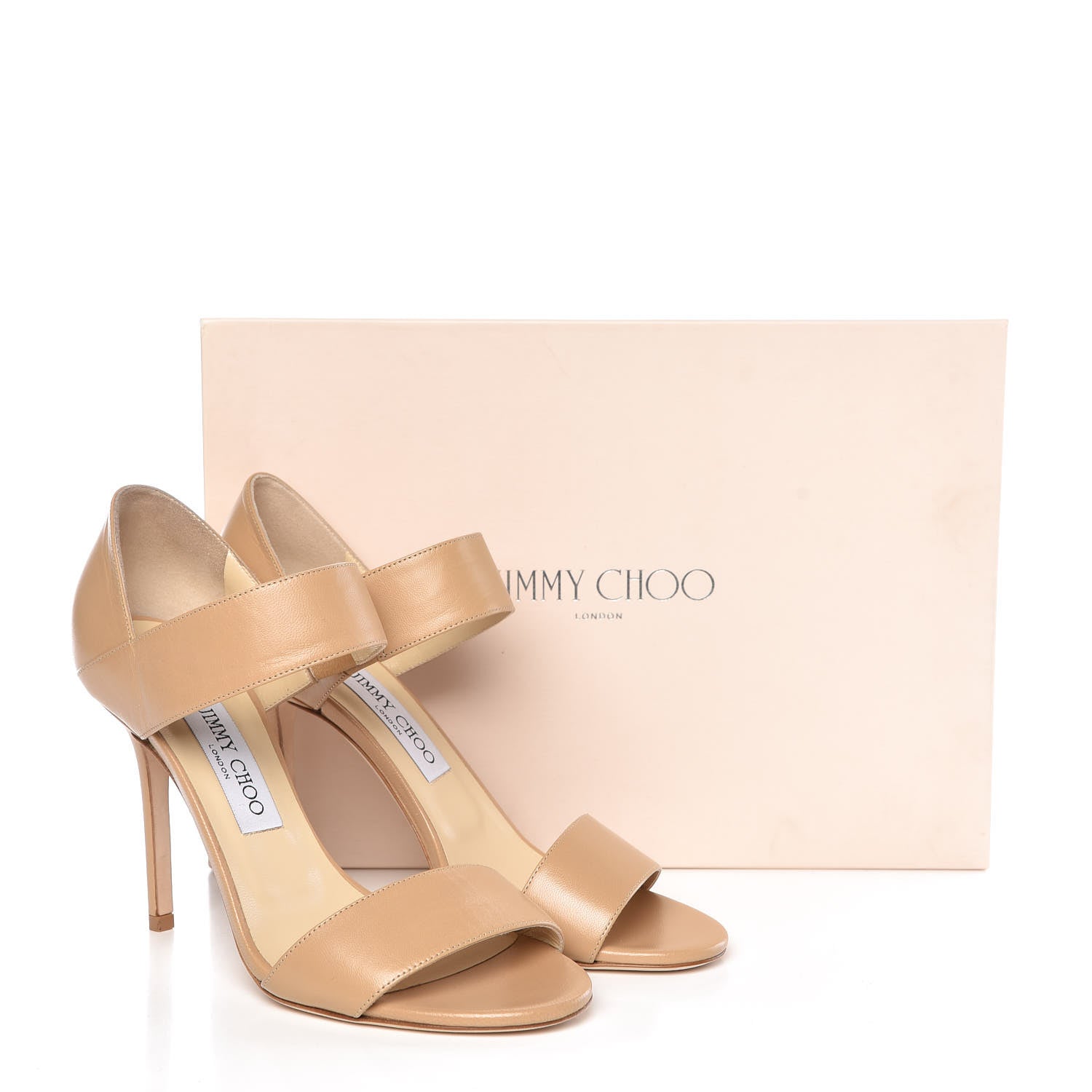 Jimmy Choo Kid Tallow Sandals 38.5 Nude 14 of 14