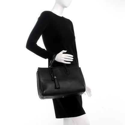 Saint Laurent Calfskin Medium Amber Tote Black 3 of 8