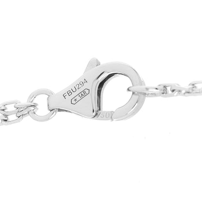 Cartier 18K White Gold 2 Diamond LOVE Necklace 5 of 6