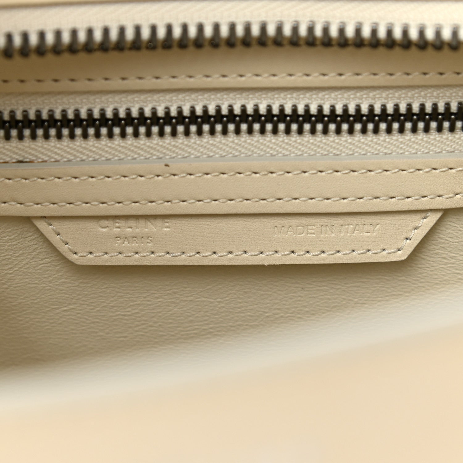 Celine Smooth Calfskin Multicolor Double Stitching Micro Luggage White 6 of 14