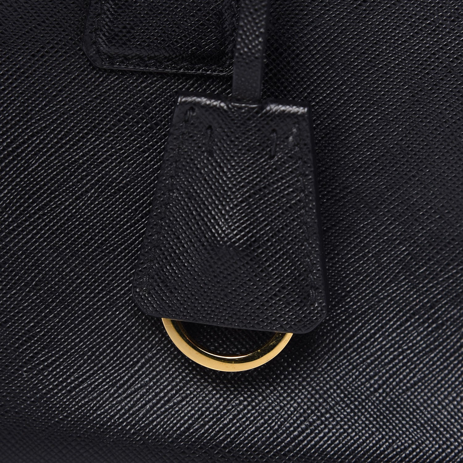 Prada Saffiano Mini Galleria Double Zip Tote Black 18 of 19