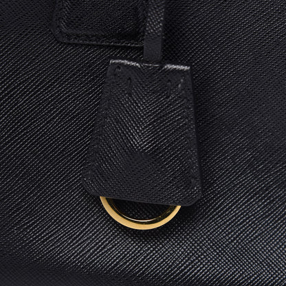 Prada Saffiano Mini Galleria Double Zip Tote Black 18 of 19