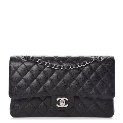 Chanel Caviar Quilted Medium Double Flap Black 1 of 13