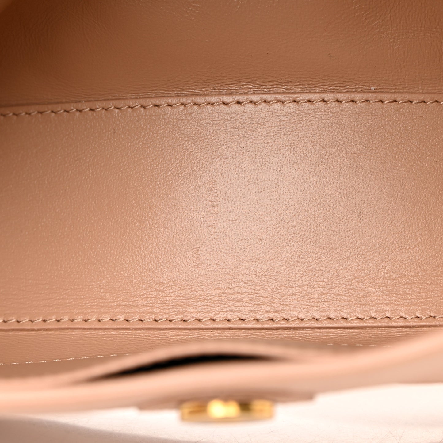Extra Supple Calfskin Crocodile Embossed XS Downtown Shoulder Bag Nude Beige