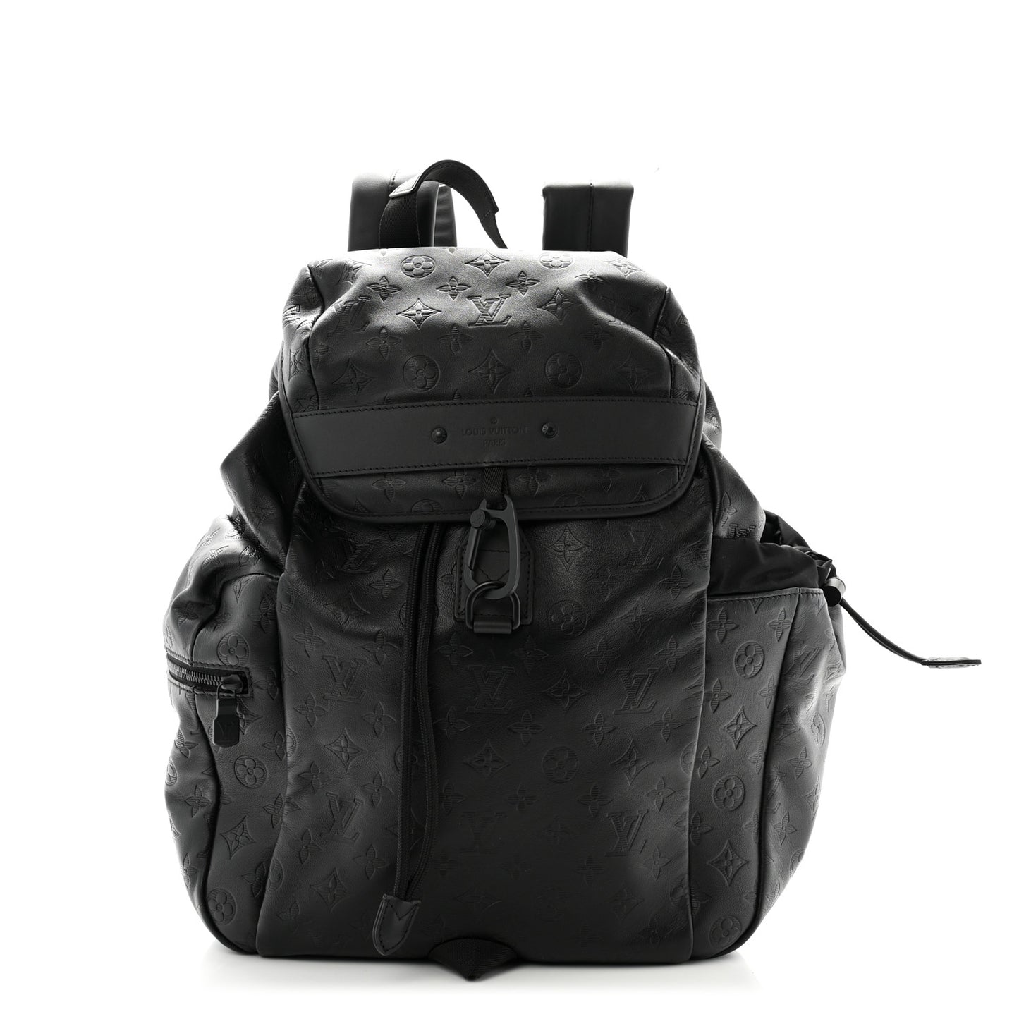 Calfskin Monogram Shadow Discovery Backpack Black