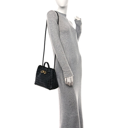 Bottega Veneta Nappa Intrecciato Small Andiamo Shoulder Bag Black 2 of 11