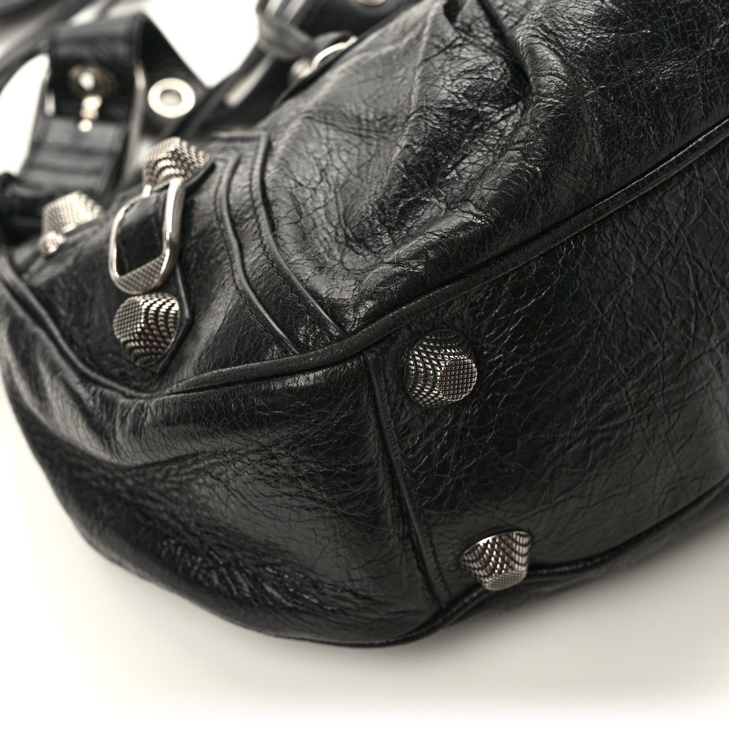Balenciaga Agneau Arena Small Le Cagole Shoulder Bag Black 10 of 13