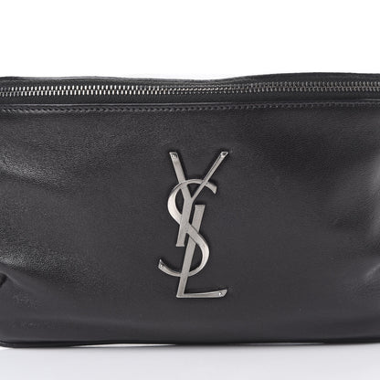 Saint Laurent Calfskin Monogram Belt Bag Black 7 of 11