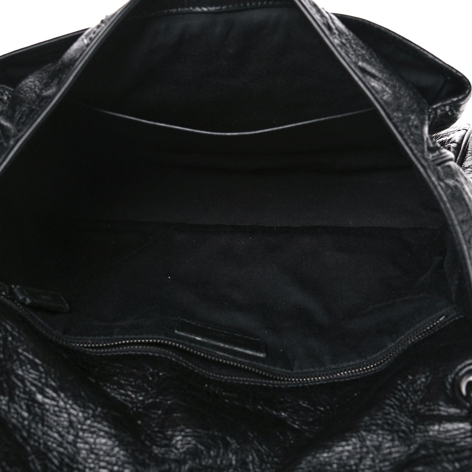 Saint Laurent Crinkled Calfskin Matelasse Monogram Medium Niki Chain Satchel Black 5 of 15