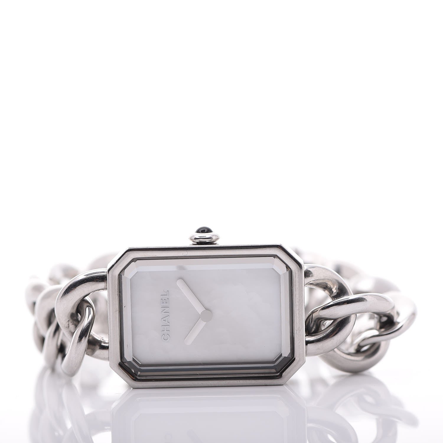 Chanel Stainless Steel Mother of Pearl 20mm Chain Premiere Quartz Watch 3 of 5