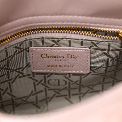 Christian Dior Metallic Lambskin Cannage Mini Lady Dior Lotus 6 of 10