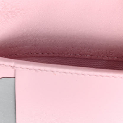 Christian Dior Lambskin Cannage Lucky Badge Eden Wallet Pink 7 of 7