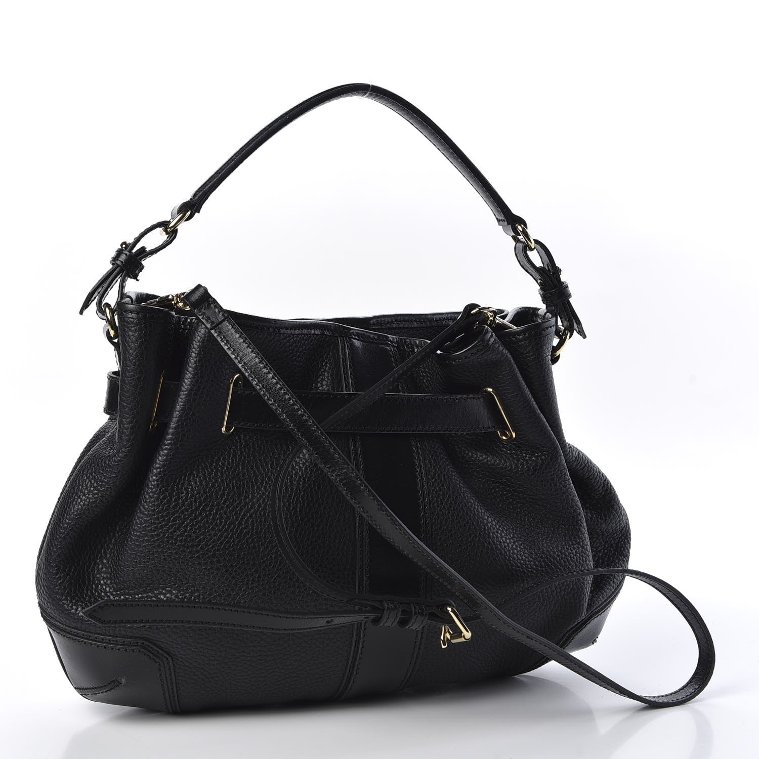 Burberry Grainy Calfskin Willenmore Hobo Black 2 of 10