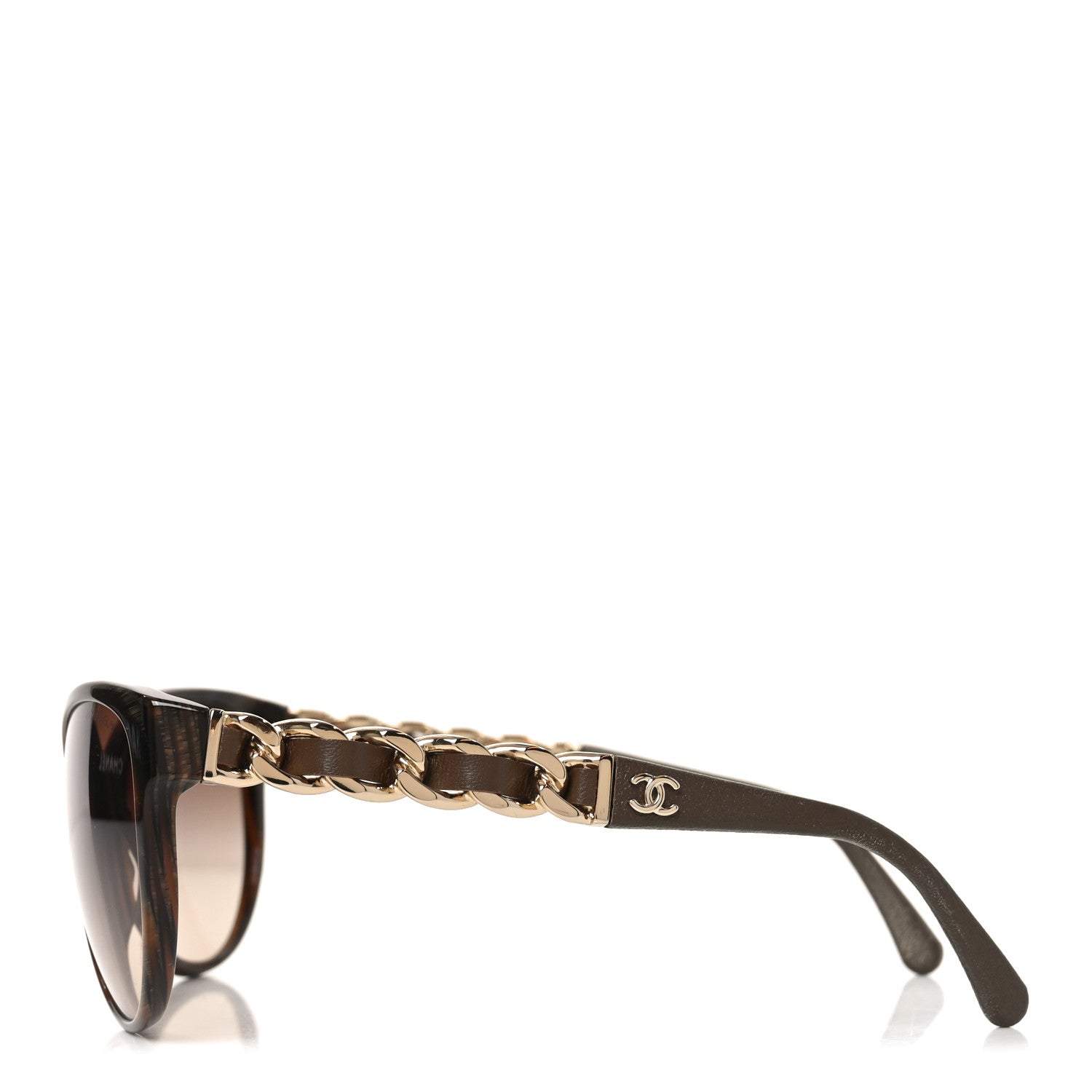 Chanel Acetate CC Chain Sunglasses 5215Q Brown 3 of 7