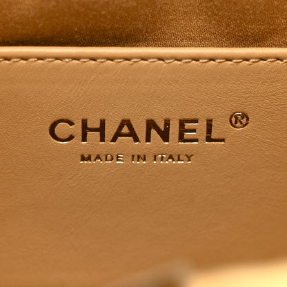 Chanel Suede Quilted Mini Chanel 25 Handbag Beige 6 of 12