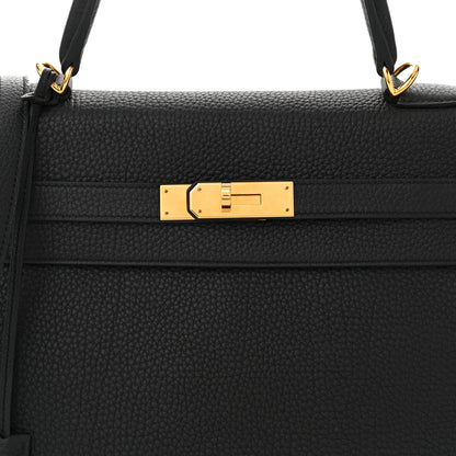 Hermes Togo Kelly Retourne 35 Black 8 of 10