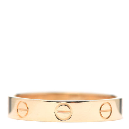 Cartier 18K Yellow Gold 3.5mm LOVE Wedding Band Ring 55 7.25 3 of 5