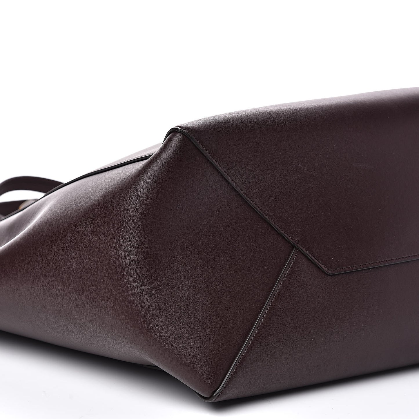 Soft Calfskin Medium Belt Cabas Phantom Burgundy