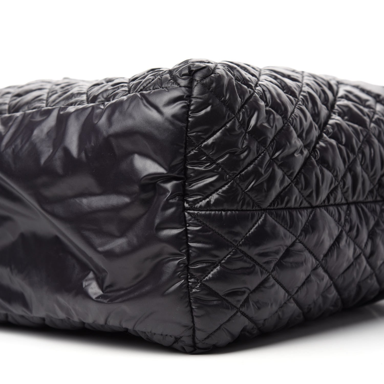Chanel Nylon Quilted Large Coco Cocoon Tote Black 7 of 10