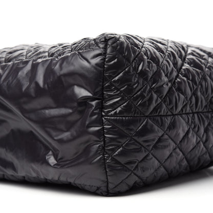 Chanel Nylon Quilted Large Coco Cocoon Tote Black 7 of 10