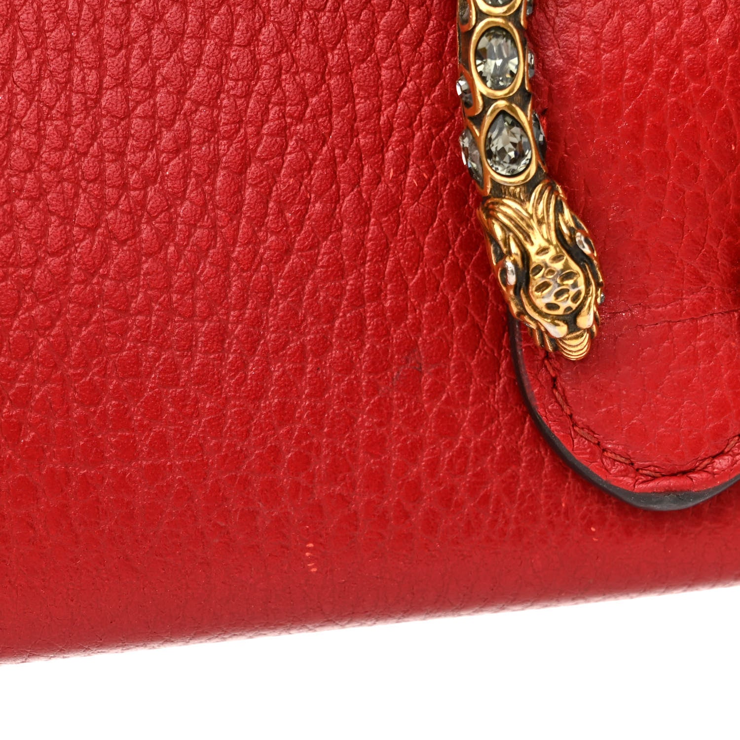 Gucci Calfskin Mini Dionysus Chain Wallet Hibiscus Red 13 of 17