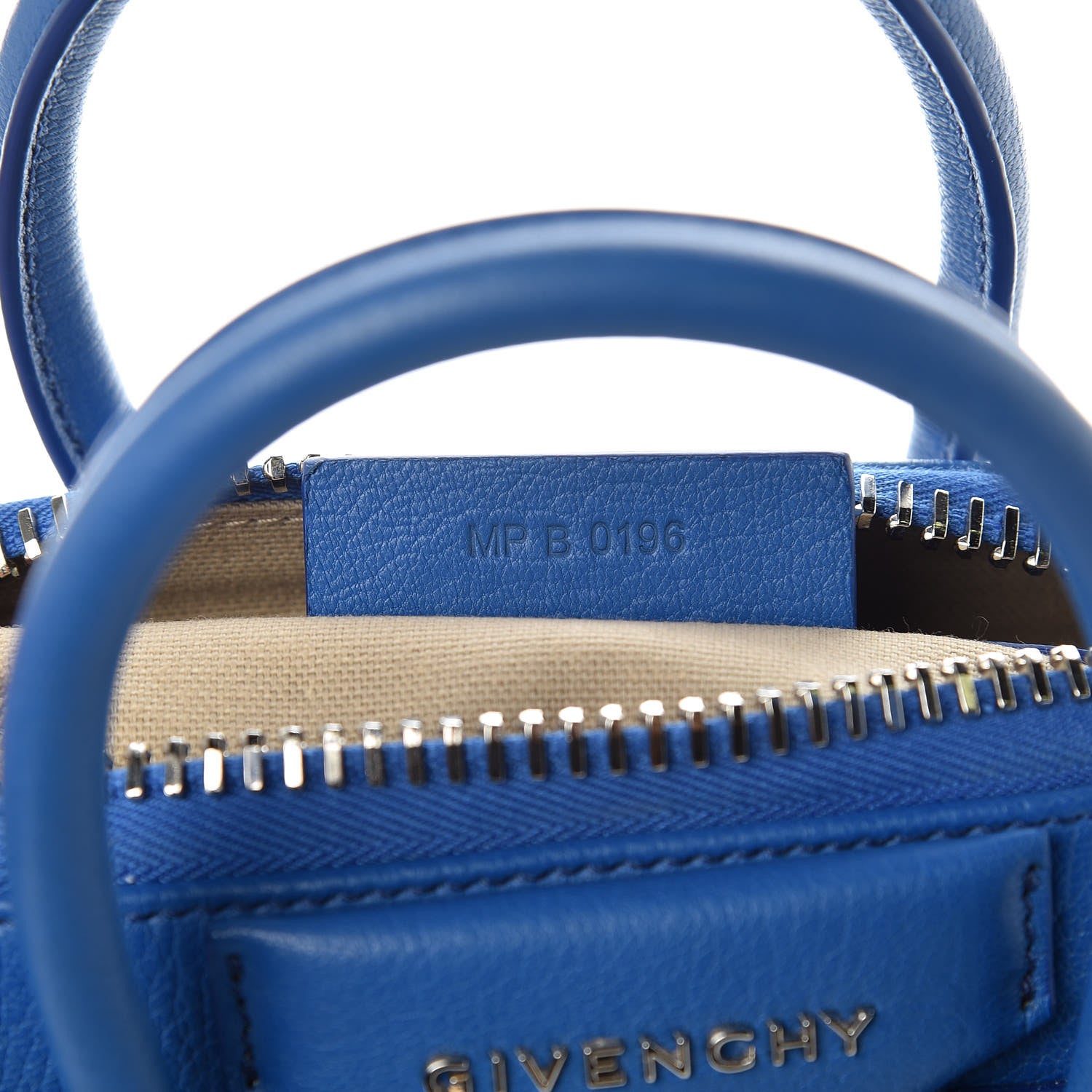 Givenchy Sugar Goatskin Mini Antigona Indigo Blue 7 of 15