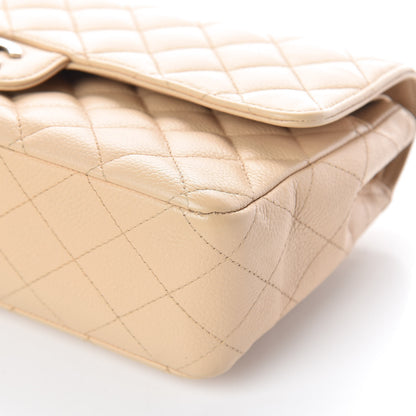 Chanel Caviar Quilted Medium Double Flap Beige 10 of 10