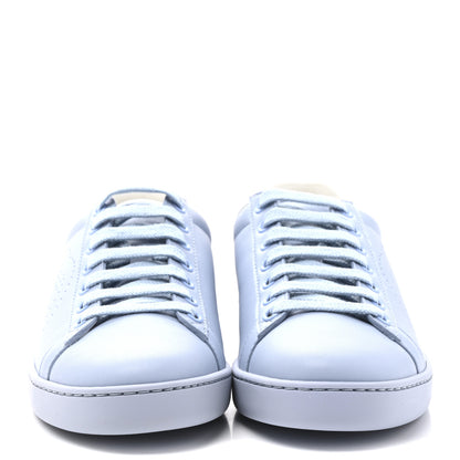 Gucci Calfskin Interlocking G Perforated Womens Ace Sneakers 35.5 Porcelain Light Blue Zaffiro 3 of 10