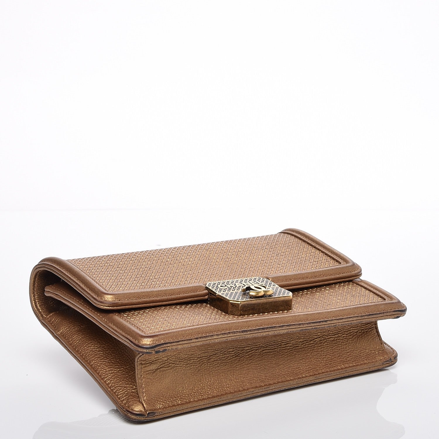 Chanel Metallic Calfskin Micro Retro Flap Gold 4 of 7