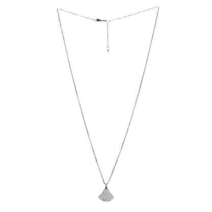 Bulgari 18K White Gold Diamond Divas' Dream Pave Necklace 3 of 5