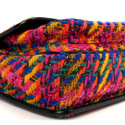 Saint Laurent Tweed Calfskin Matelasse Monogram Medium Niki Chain Satchel Multicolor 10 of 11