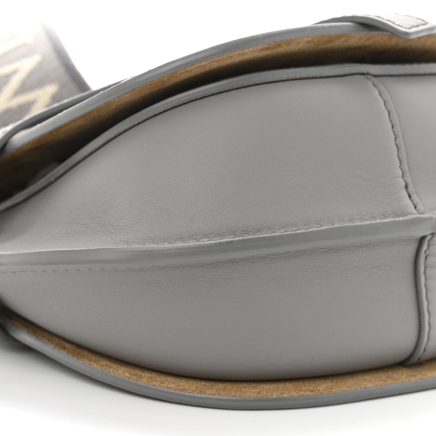Calfskin Jacquard Mini Gate Dual Bag Ash Grey