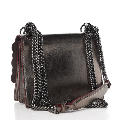 Fendi Vitello Catalan Mirror Scalloped Multi Studded Small Kan I Shoulder Bag Bronze 4 of 8