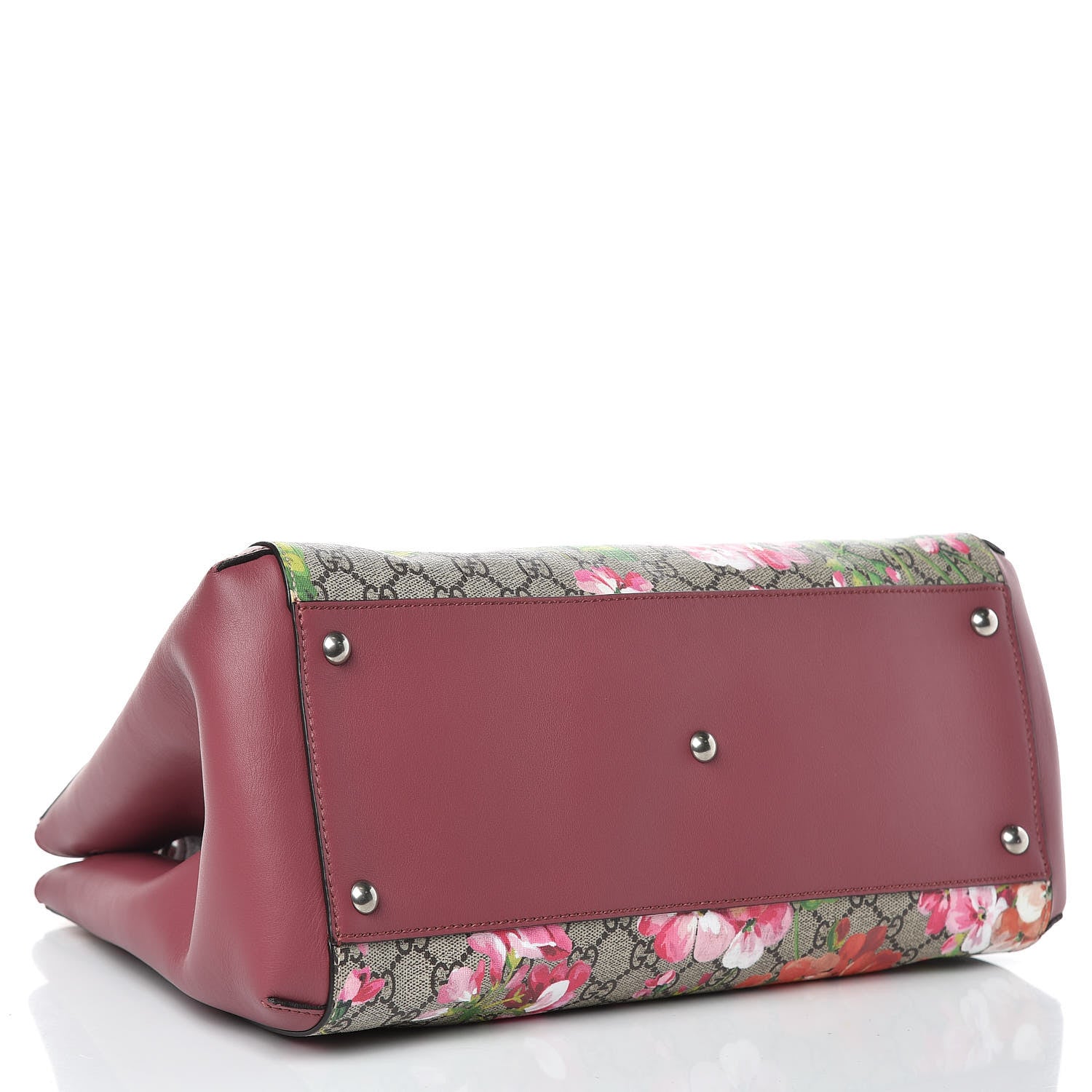 Gucci Soft GG Supreme Monogram Blooms Top Handle Bag Beige Multicolor Dry Rose 4 of 10