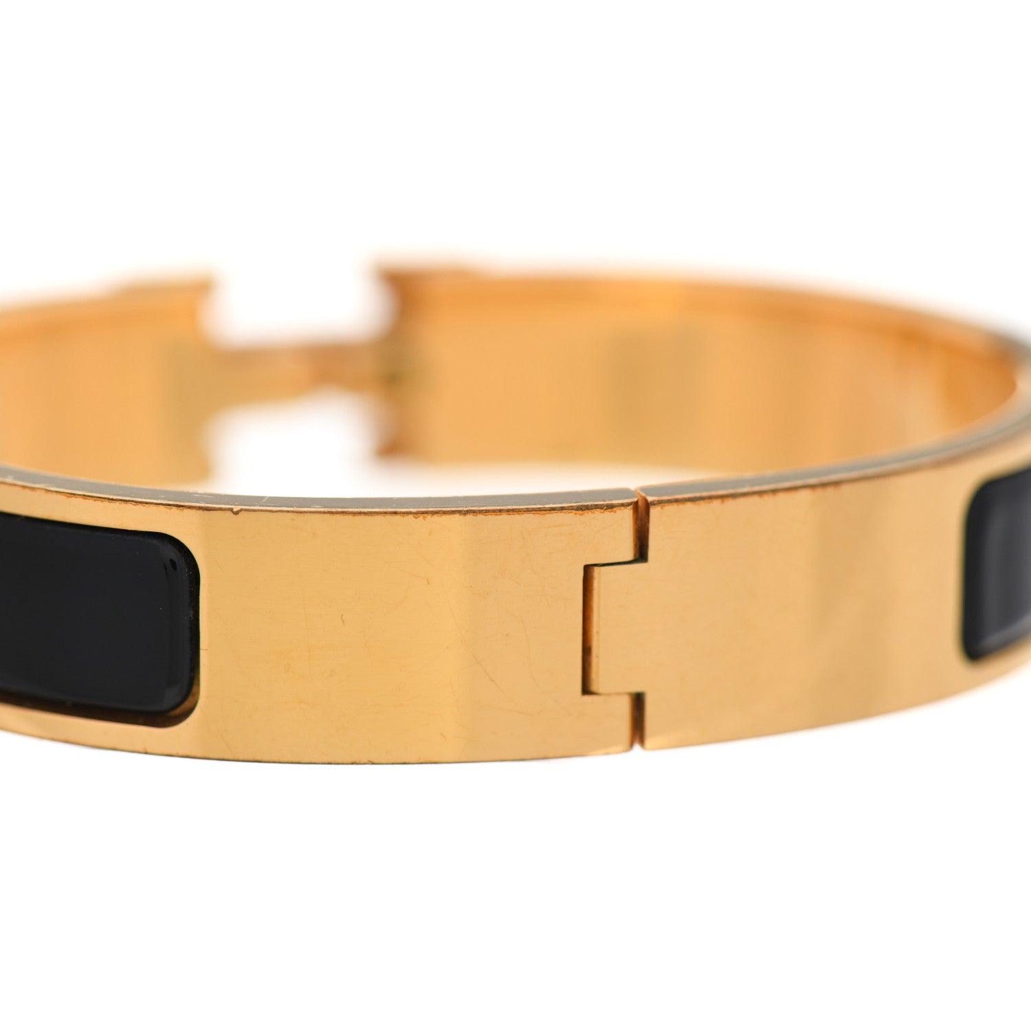 Hermes Enamel Narrow Clic Clac H Bracelet PM Black 6 of 7