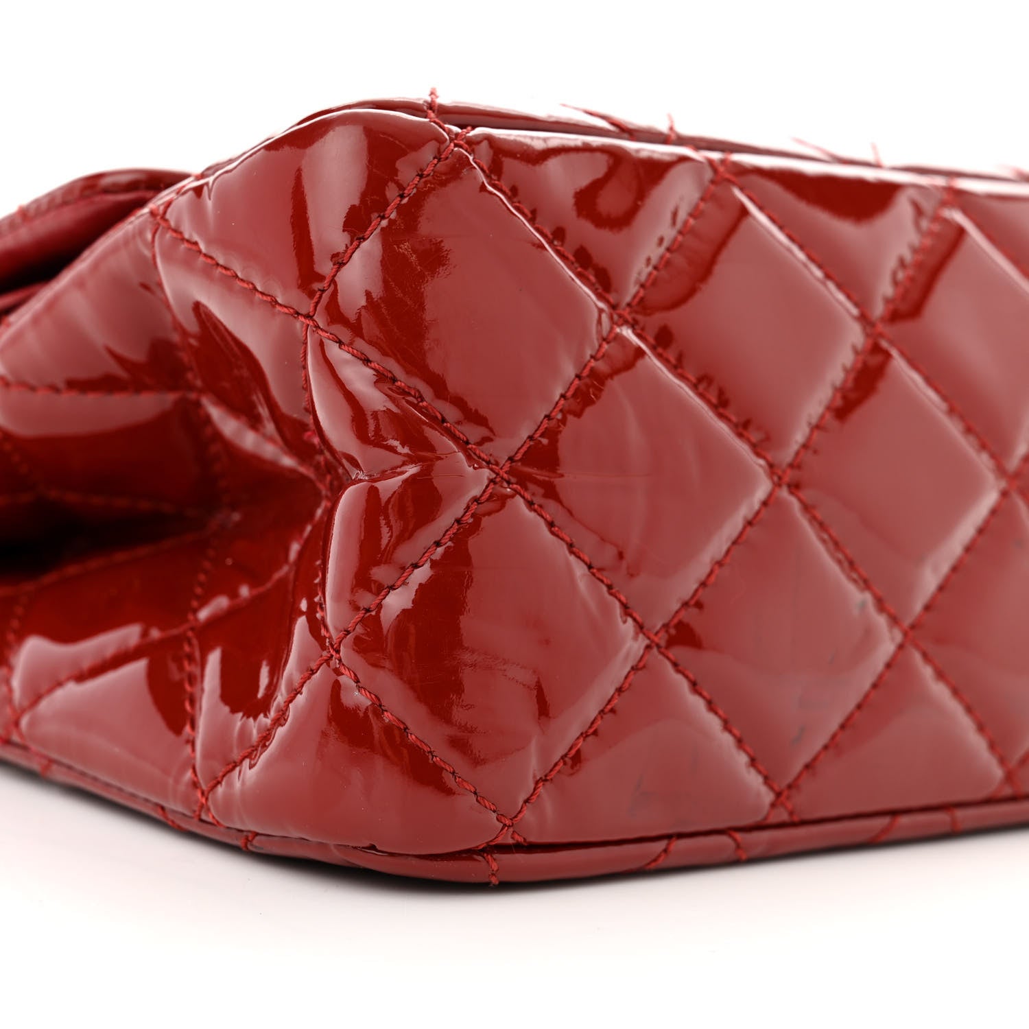 Chanel Patent Quilted 2.55 Reissue 226 Flap Red 9 of 14