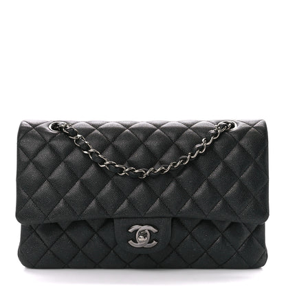 Chanel Iridescent Caviar Quilted Medium Double Flap Black 1 of 13