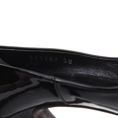 Gucci Patent Calfskin Pumps 38 Black 8 of 13