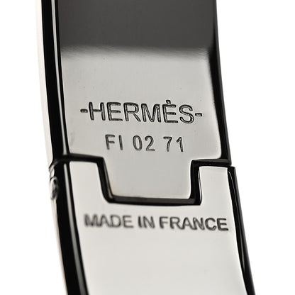 Hermes Matte Enamel Narrow Clic Clac HH Bracelet T6 So Black 4 of 5
