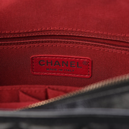 Chanel Aged Calfskin Quilted Medium Gabrielle Hobo Black 8 of 9