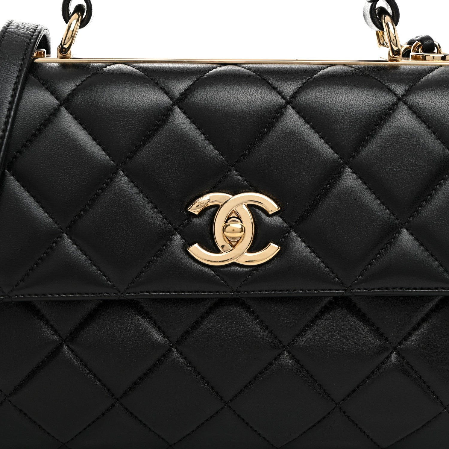 Chanel Lambskin Quilted Small Trendy CC Dual Handle Flap Bag Black 7 of 9