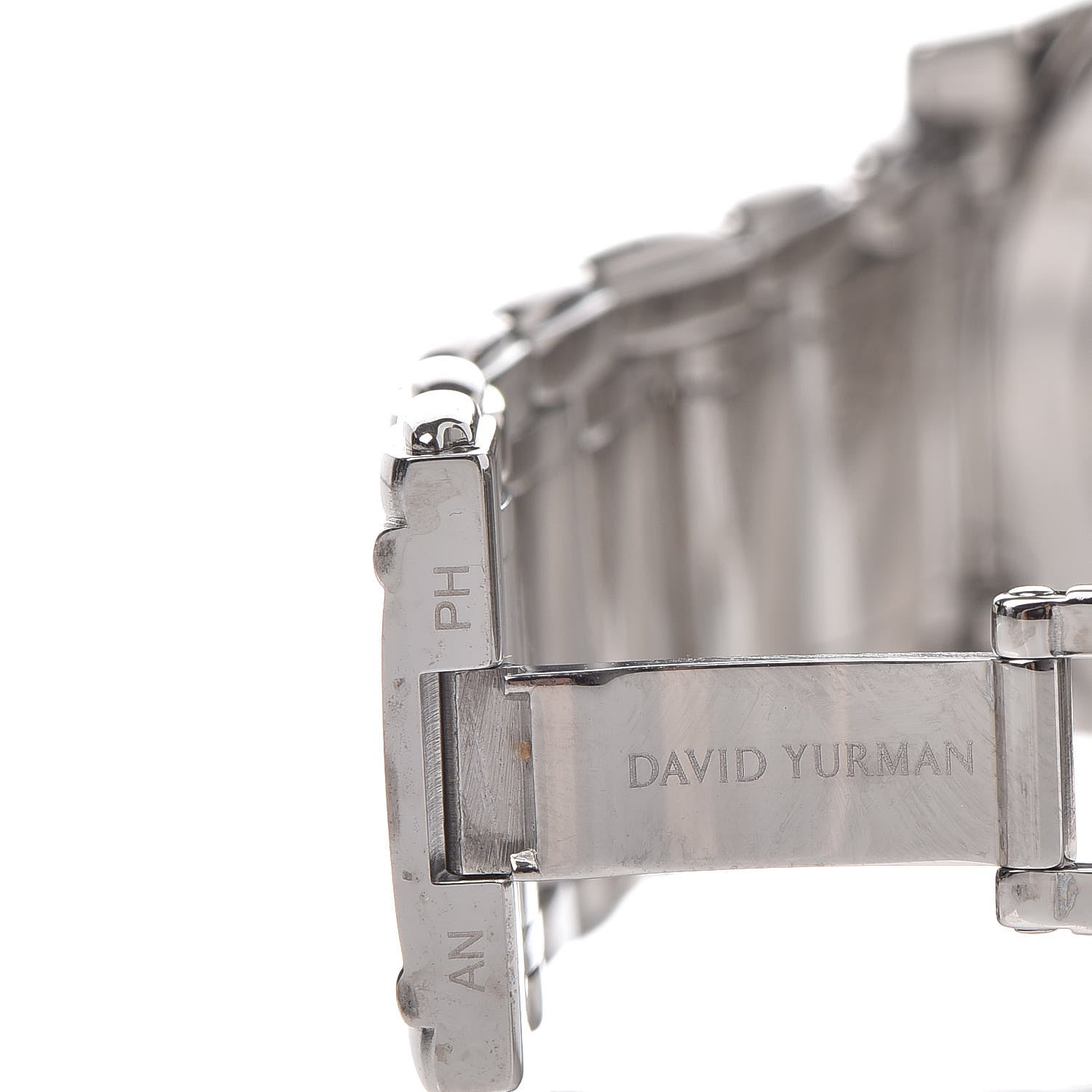 David Yurman Stainless Steel Diamond Bezel Mother of Pearl 38mm Classic Quartz Watch 7 of 8
